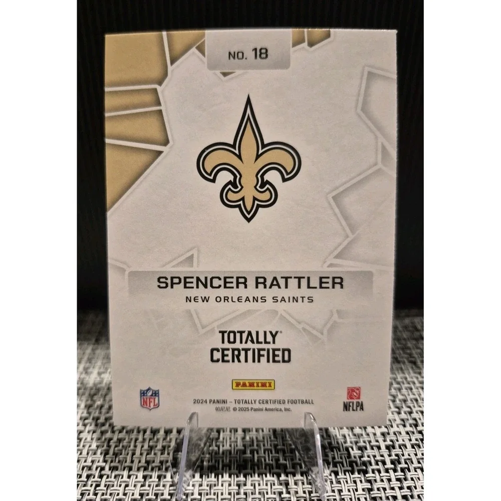 2024 Panini Totally Certified Spencer Rattler #18 Intriguing Players Mirror (RC)